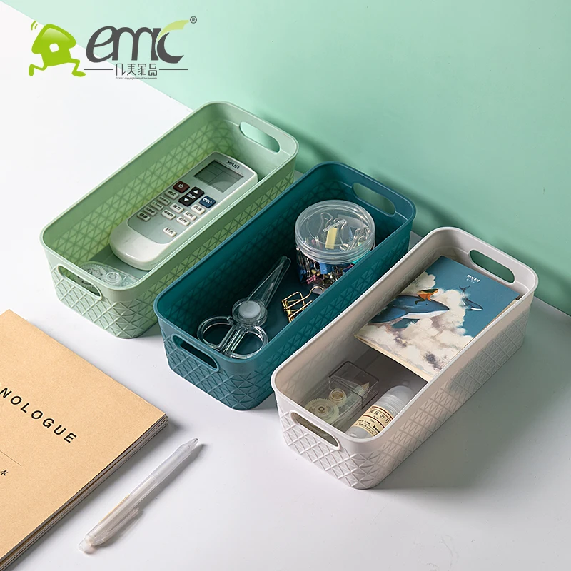 Tabletop small pp plastic storage basket with handle