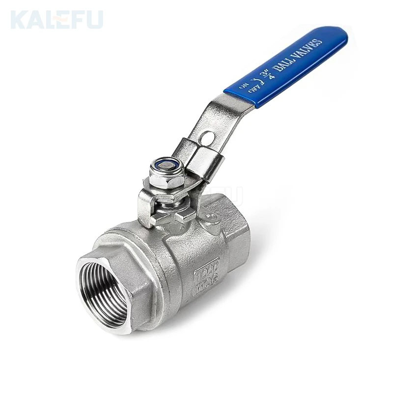 BSPP BSPT NPT 1000wog 1.6mpa 2PC Female Threaded Ss Floating Ball Valve with Lock Manual 304 316 Stainless Steel