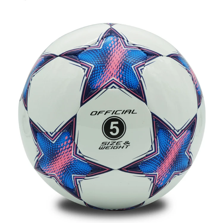 Custom LOGO And Size PU TPU PVC Soccer Ball Official Size Game Football Kids Ball For Outdoor