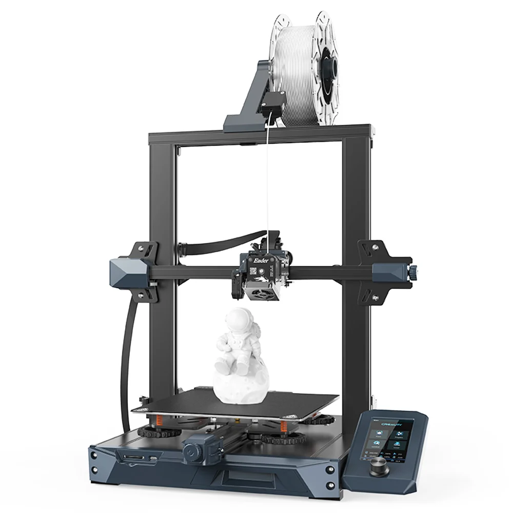 3D-принтер Creality Ender-3 S1, прямой экструдер со спрайтом с двумя зубчатыми осями, синхронизация с двумя Z-осями, гибкая пружинная пластина для распечатки