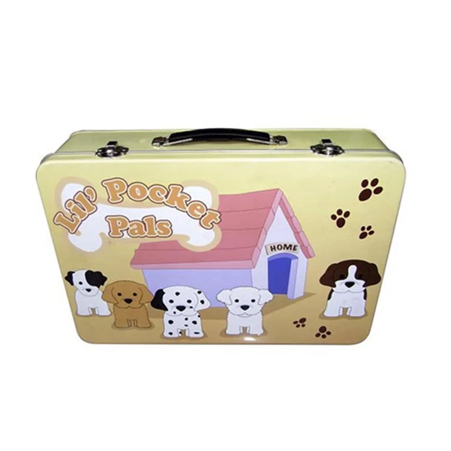 wholesale tin lunch box/metal tin suitcase