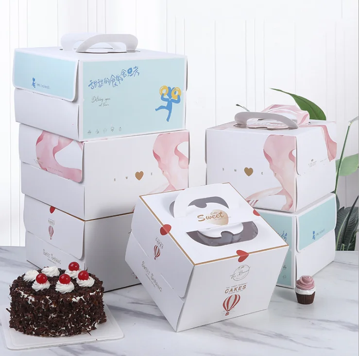 ECO-FRIENDLY PAPER BOX FOR CAKE PACKAGING AND DISPLAY Digital Printing