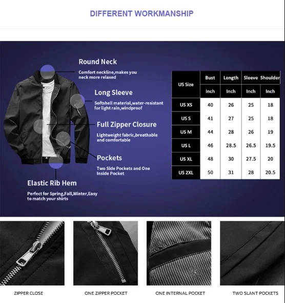 OEM Custom Logo Streetwear Men Hip Hop Windbreaker White Jacket