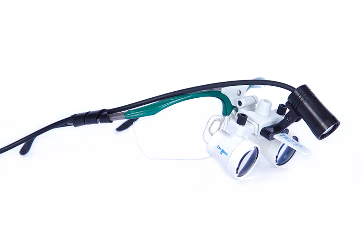 TAOS NS2.5x dental surgical binocular loupes magnifying glasses medical equipment with led light 21x