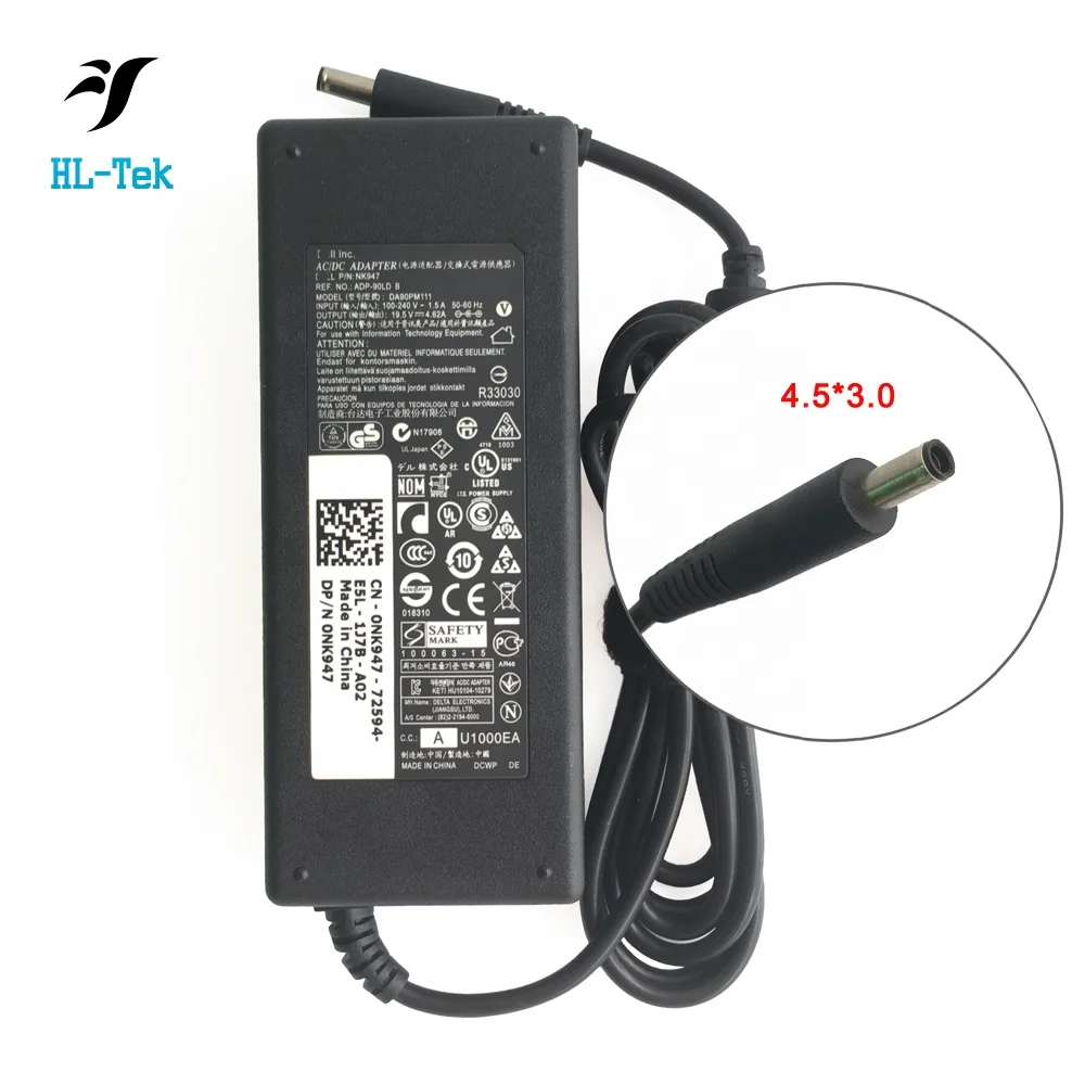Оригинальный 19,5 V 4.62A 90W для Dell Inspiron 17 7706 Desktop OptiPlex 3050M AC адаптер Зарядное устройство источник питания