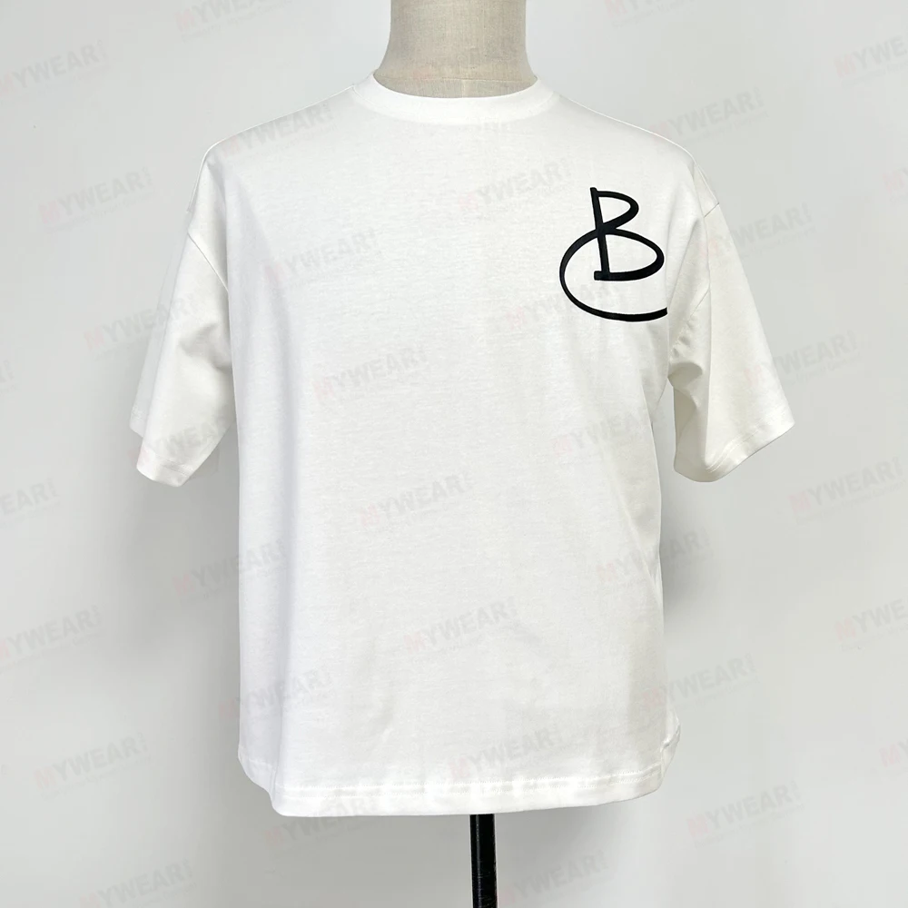 Custom over size hombre tshirt men oversized t shirts heavy pima cotton customized graphic design print supplier mywear