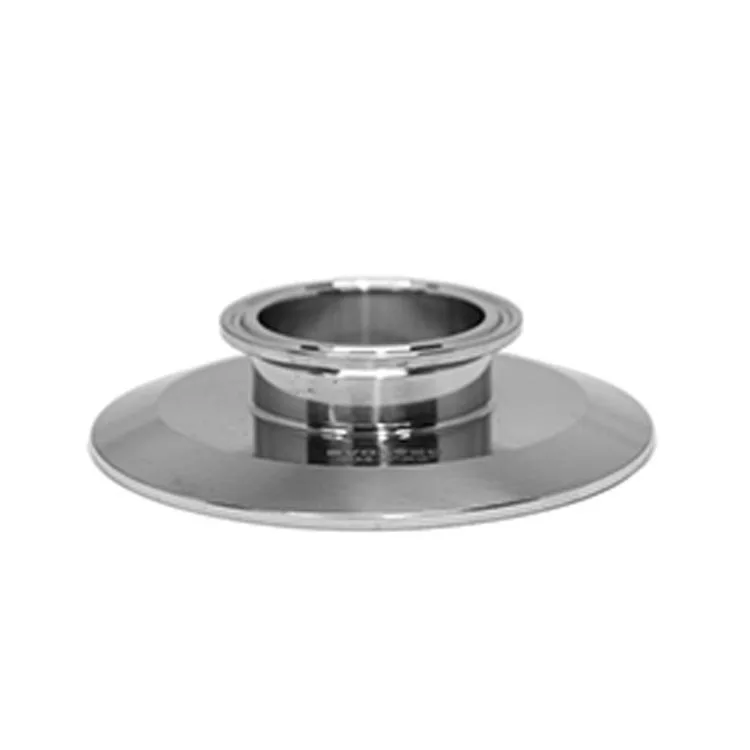 SS304 Tri-Clamp flat end cap lid with NPT port with triclamp ferrule opening