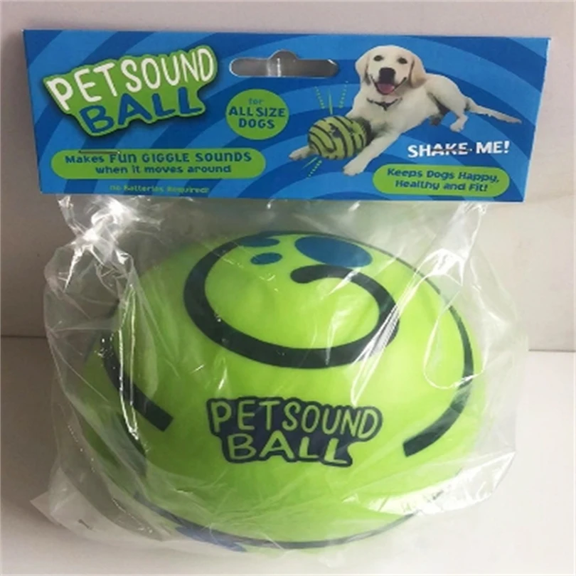 Shake Make Fun Giggle Sound Training Teeth Cleaning Herding Balls Indoor Outdoor Safe Dog Gifts Chewing Wobble Dog Toys Bal