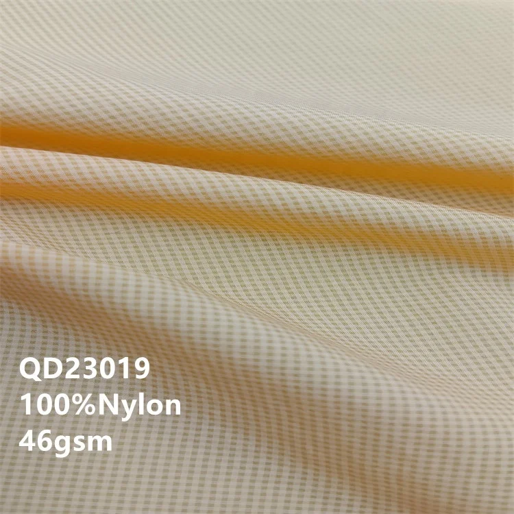 10d 500T high tenacity waterproof downproof DWR breathable Glossy Ripstop nylon taffeta fabric for clothing hammock under quilt