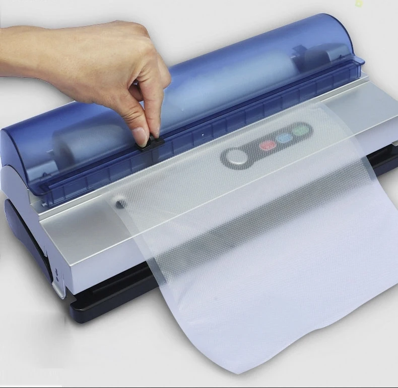 DZ-320 Portable Single Chamber Seafood Vegetable Vacuum skin Packaging Machine Small vacuum sealer Grocery packing machine
