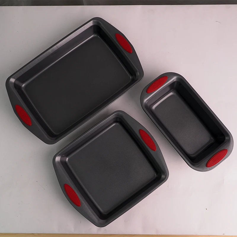 Bakeware Sets 9 Pieces Sets Baking Dish Cookie Sheet Carbon Steel Baking Tools Bread Cake Kitchen Baking Pan