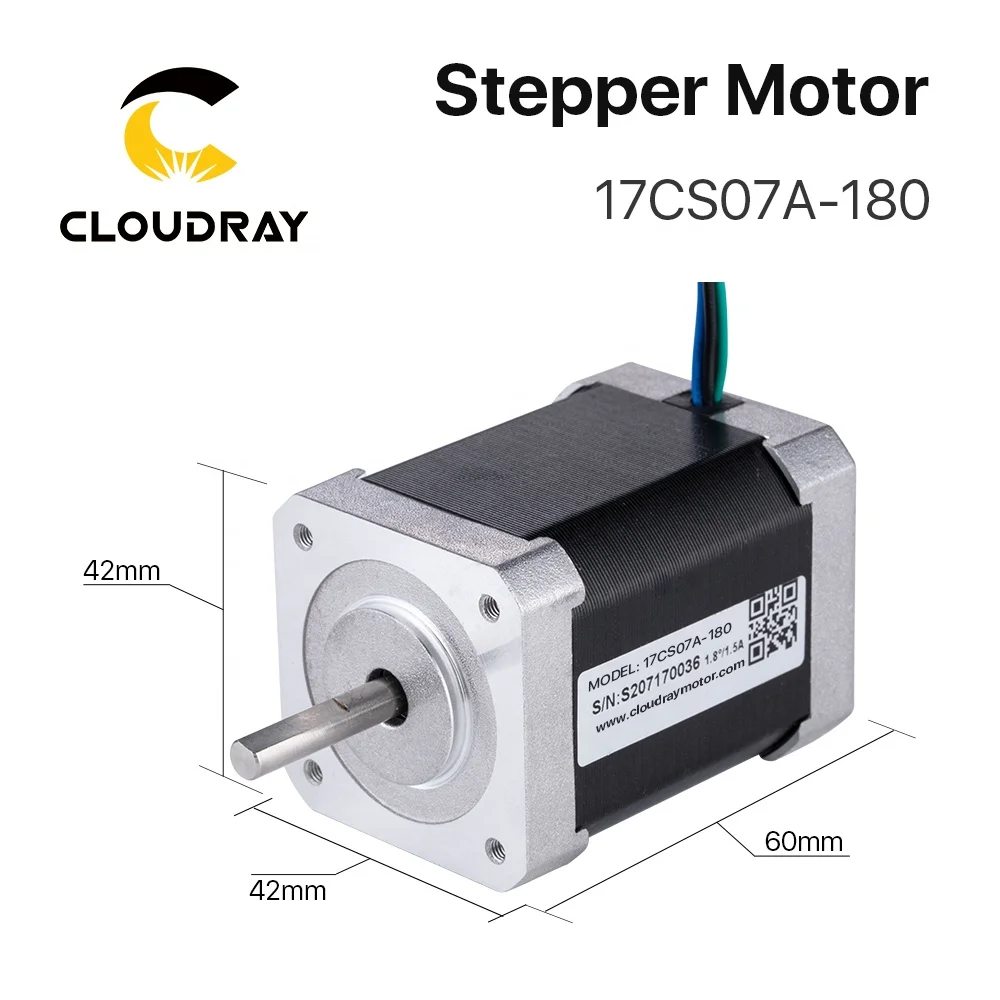  Cloudray CM08 Nema17 2 фазы L67 S5 шаговый двигатель 3 49 V 1.8A 0.71N.m для гравировального станка с ЧПУ