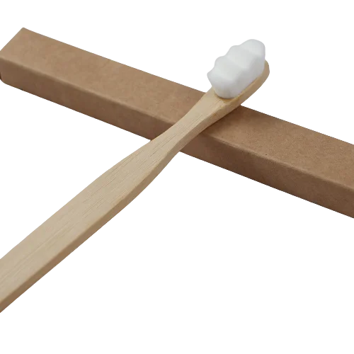 Custom logo OEM Ultra-soft Nano Bristles Bamboo Toothbrush