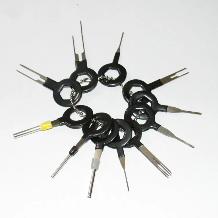 
11pcs/set Automotive Plug Terminal Remove Tool Set Pin Extractor Electrical Wire Crimp Connector Puller 
