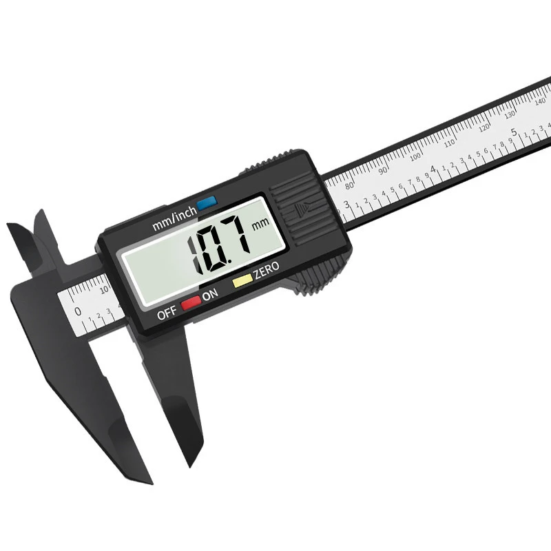 150mm Electronic Digital Caliper - High Precision Plastic Vernier Caliper with LCD Display
