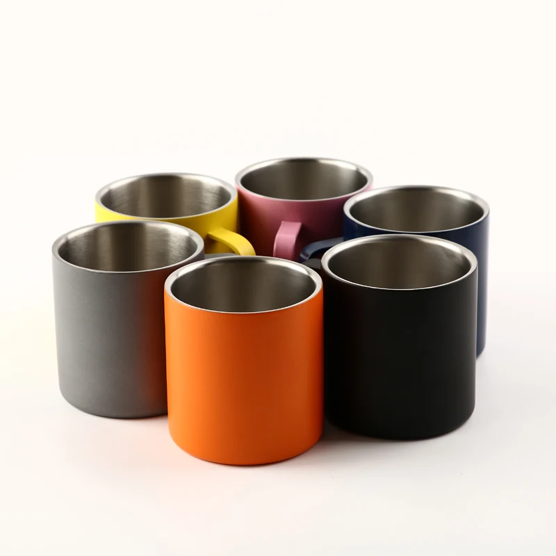 
Amazon top seller coffee cups for sale 400ml stainless steel mugs double wall cups stainless steel double wall coffee cup mugs 
