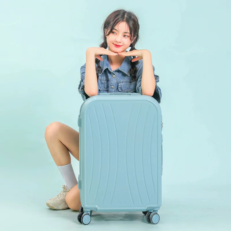 PC material 20-inch fashion spinner wheel Luggage bag male high quality travel suitcase  abs cabin size  travelling trolley box