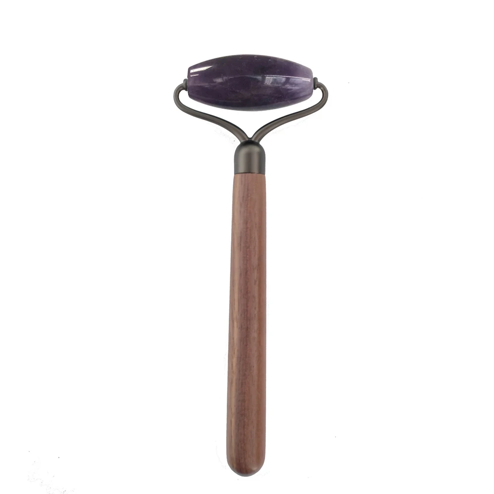 Zigzag Jade Roller gouache scraper Massager for face roller  Natural Black Obsidian Crystal Stone Slimming Beauty