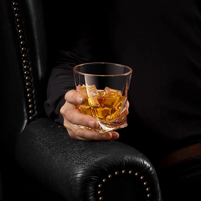 Old Fashioned 9 Ounce Whiskey Rocks Glasses Tumbler for Party Wedding Bar Pub