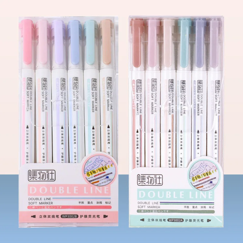 Multi color fluorescent marker pen highlighter marker pen with chisel tip