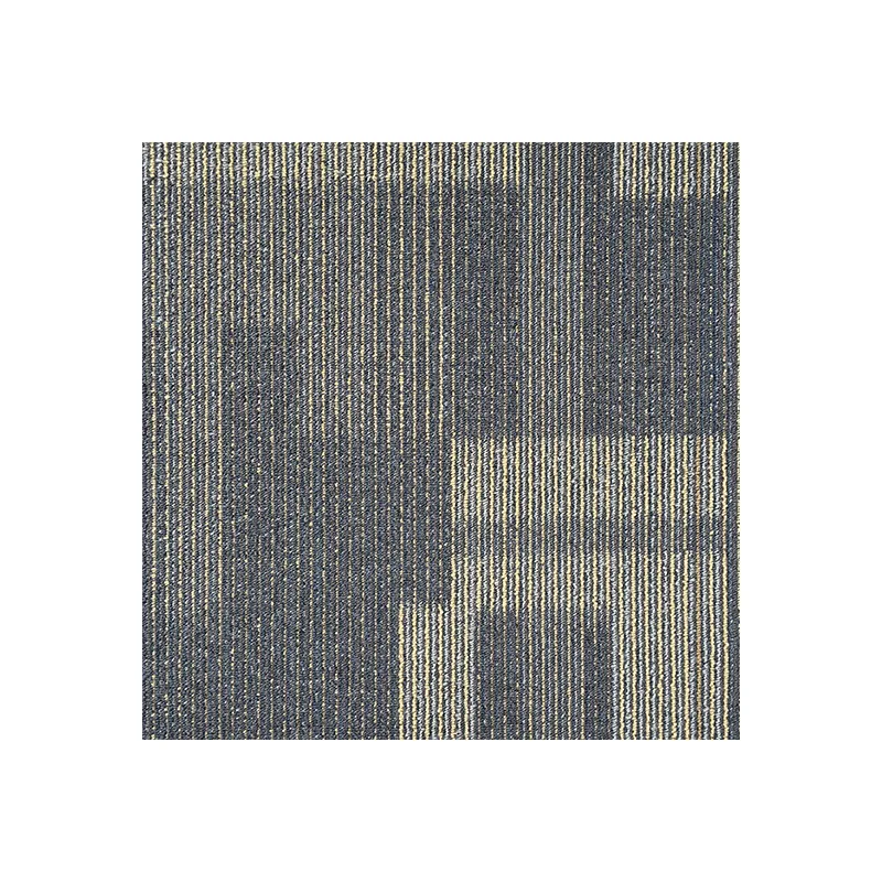 Loop pile tufted Carpet Tiles with soft non-woven backing for commercial Office Hotel