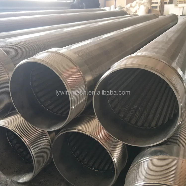 Round wedge screen OD830mm 0.15 0.2mm slotted wedge Johnson screen pipe
