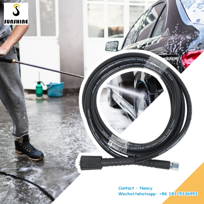 10M High Power Pressure Washer Extension Jet Hose M22 X M14 Connector Replacement For Washer Washing Spray Gun