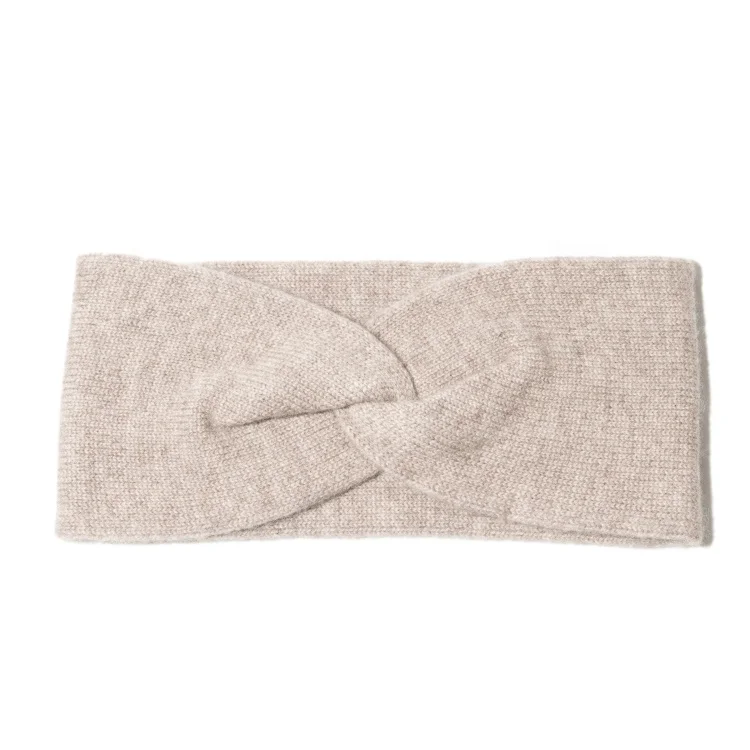 Pure Cashmere Knitted Headband Luxury Fashion Soft Pure Comfortable 25*11CM 40g