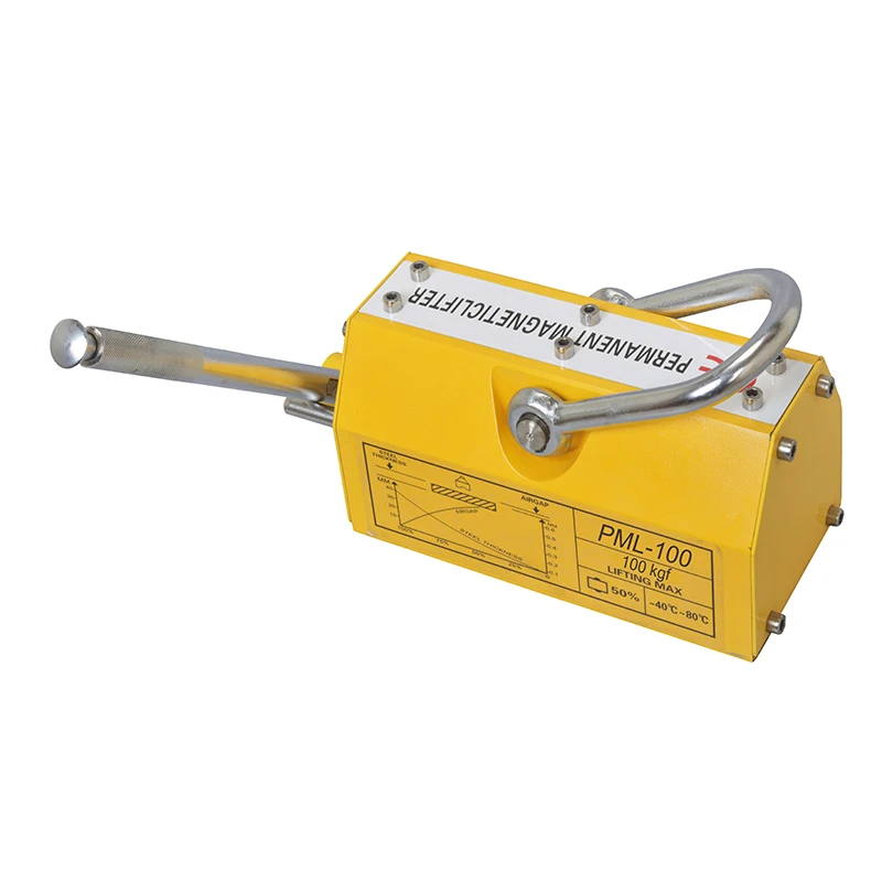 High safe factor strong permanent crane 2 ton lifting magnet for handling steel plates 1 ton
