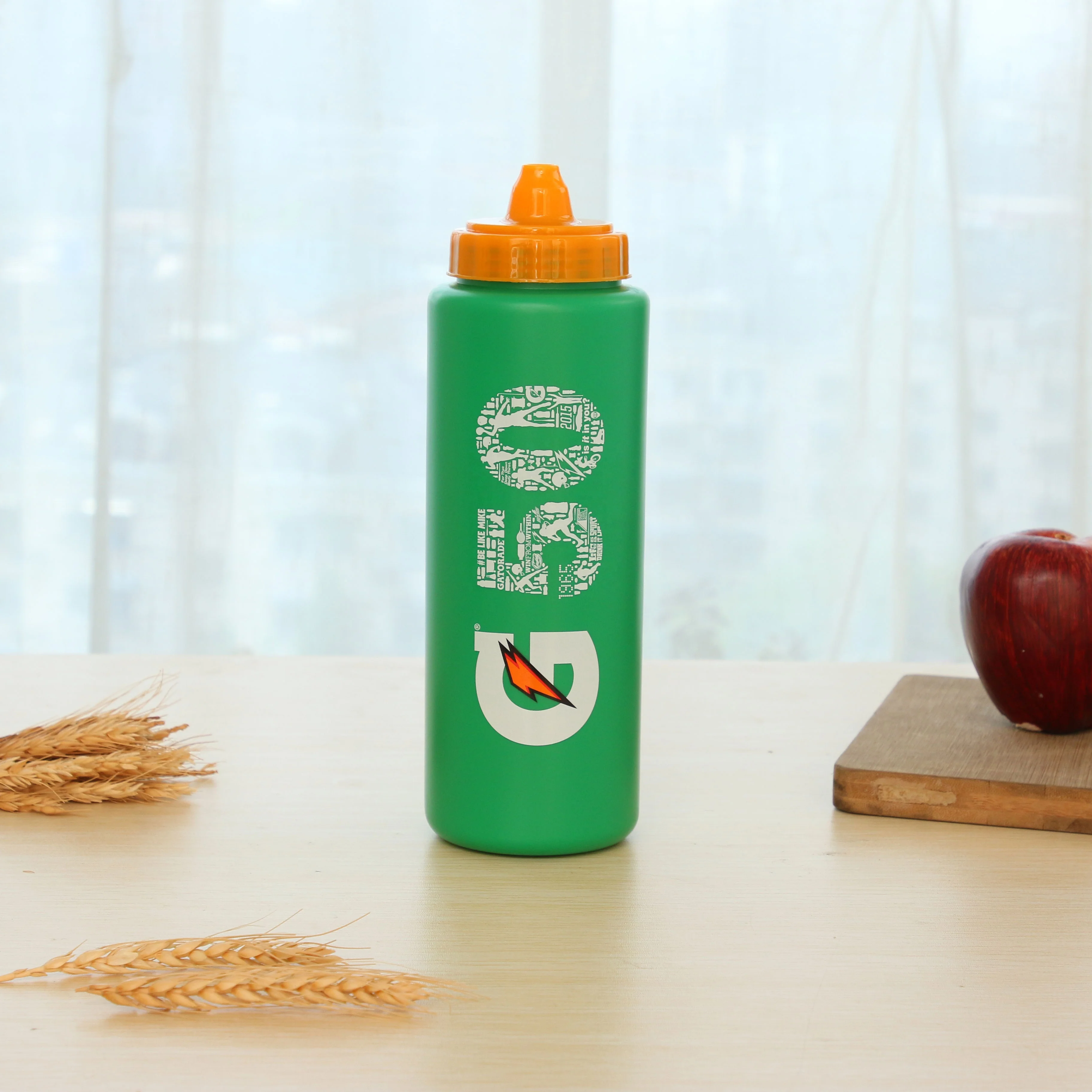 Food grade plastic sport drinking bottle gatorade BPA free  bicycle water bottle