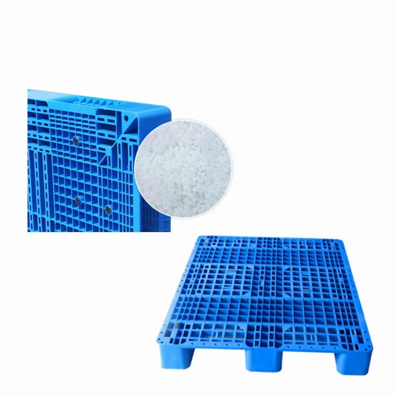 Heavy Duty HDPE Grid Plastic Pallet 1200*1000MM Euro Size Pallet Warehouse Rack Load 3 Runners Plastic Pallet Prices
