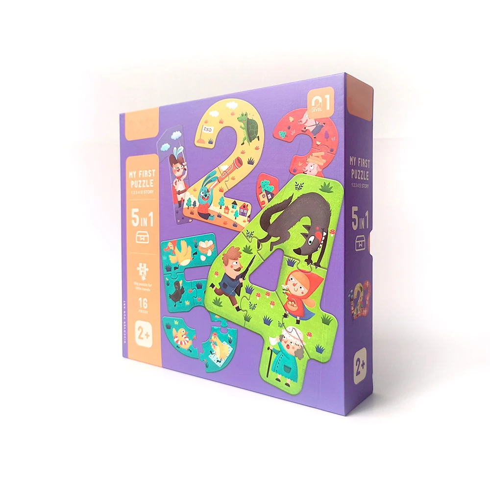New Products Baby Toys 2-4 Year Educational Toys Arabic Numbers Puzzles Games Jigsaw Puzzles For Kids