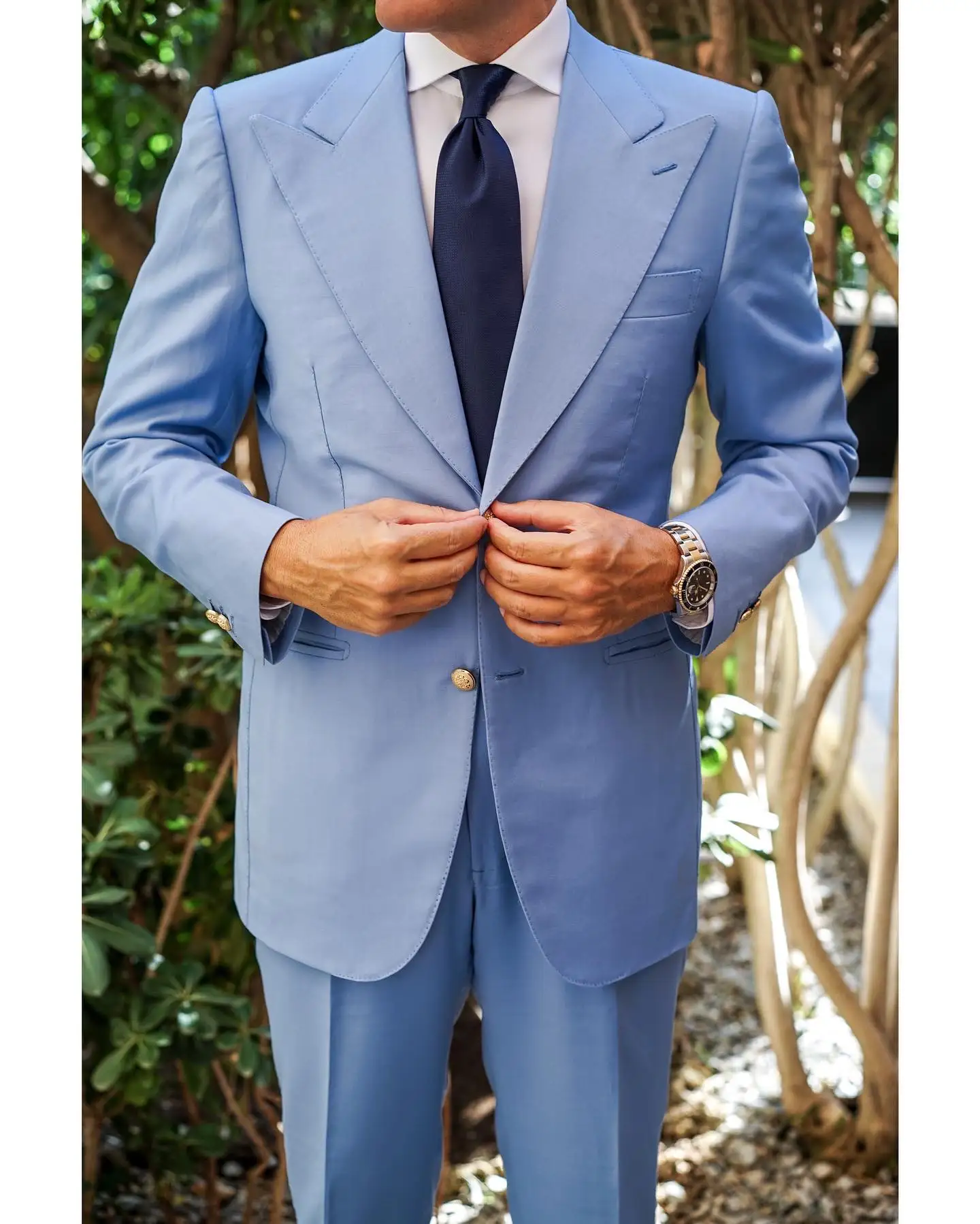 Custom Made High Quality Royal Blue Coat Pant Photos Designs Wedding Turkey Italy Men Suit For Office