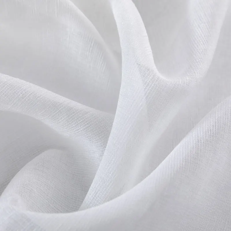 2 Piece Semi Sheer Voile Light Filtering Window Sheer Curtain Panels 54 W x 63 L Inch Long)