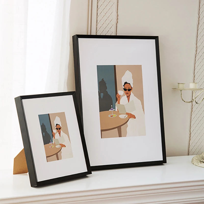 Factory Custom Aluminium Metal Photo Picture Frame Wall Decoration Table top Display High Quality