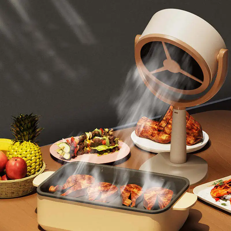 Whole sale USB Charging Mini Desktop Range Hoods Wireless Desktop Range Hood Portable Extractor Hood For Barbecue