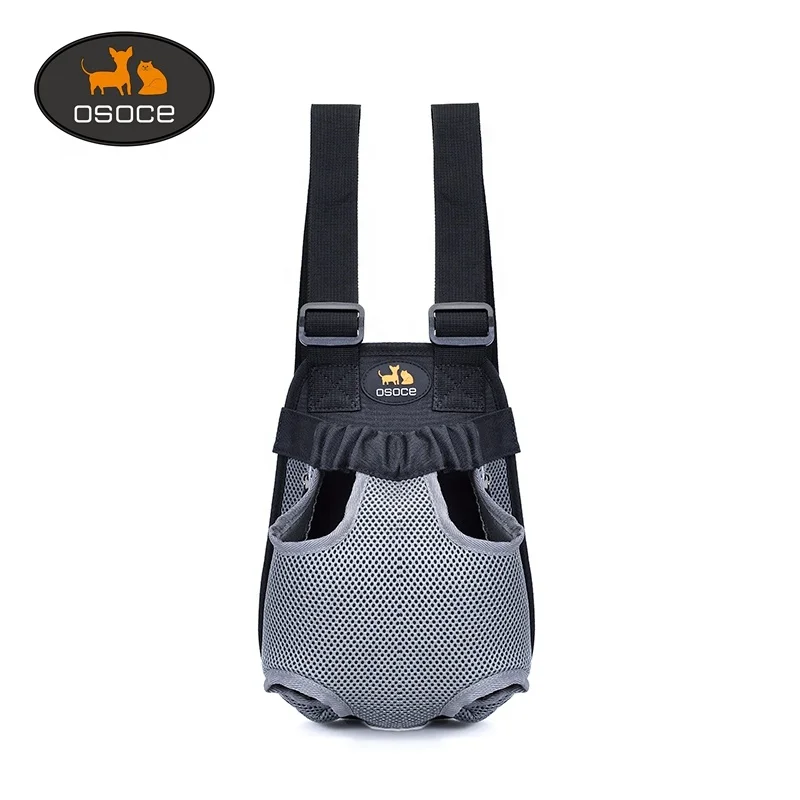 
OSOCE C12 Adjustable Walking Hiking Bike Motorcycle Travel Pet Backpack Pet Front Legs Out Cat Dog Facing Pet Carrier Backpack 