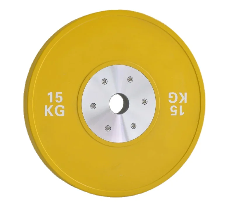 Wholesale Competition  Standard Bumper Plates Custom Logo 5kg 10kg 15kg 20kg 25kg Rubber Coated Weight Plates For Gym