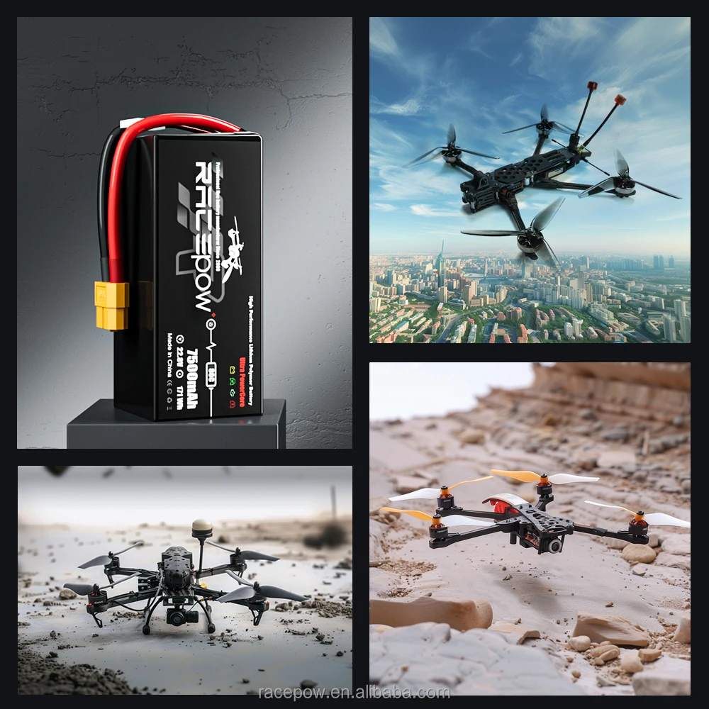 Аккумулятор для дрона FPV 6S 8S 12S 22 2 V 44 4 5200mAh 8000mAh 12000mAh 50C 60C 80C 100C XT60 XT90 по оптовой цене