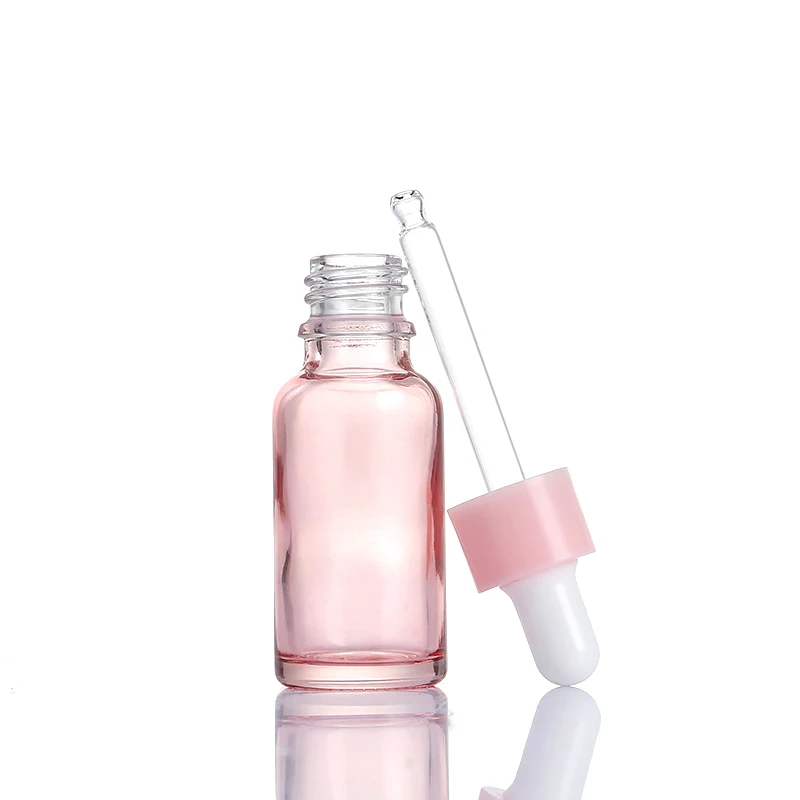 Cosmetic Packaging 30ml 50ml 100ml Hair Oil Essential Oil Perfume Pink Rose Gold Glass Dropper Bottle For Skin Care Packaging