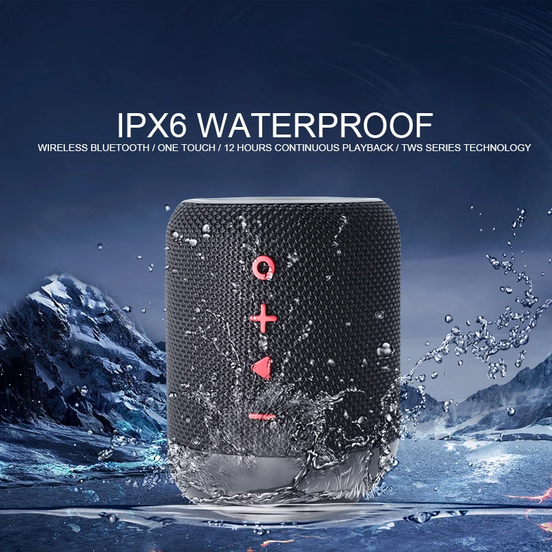 2019 самый популярный водонепроницаемый bluetooth динамик поддержка вызова и музыки FM