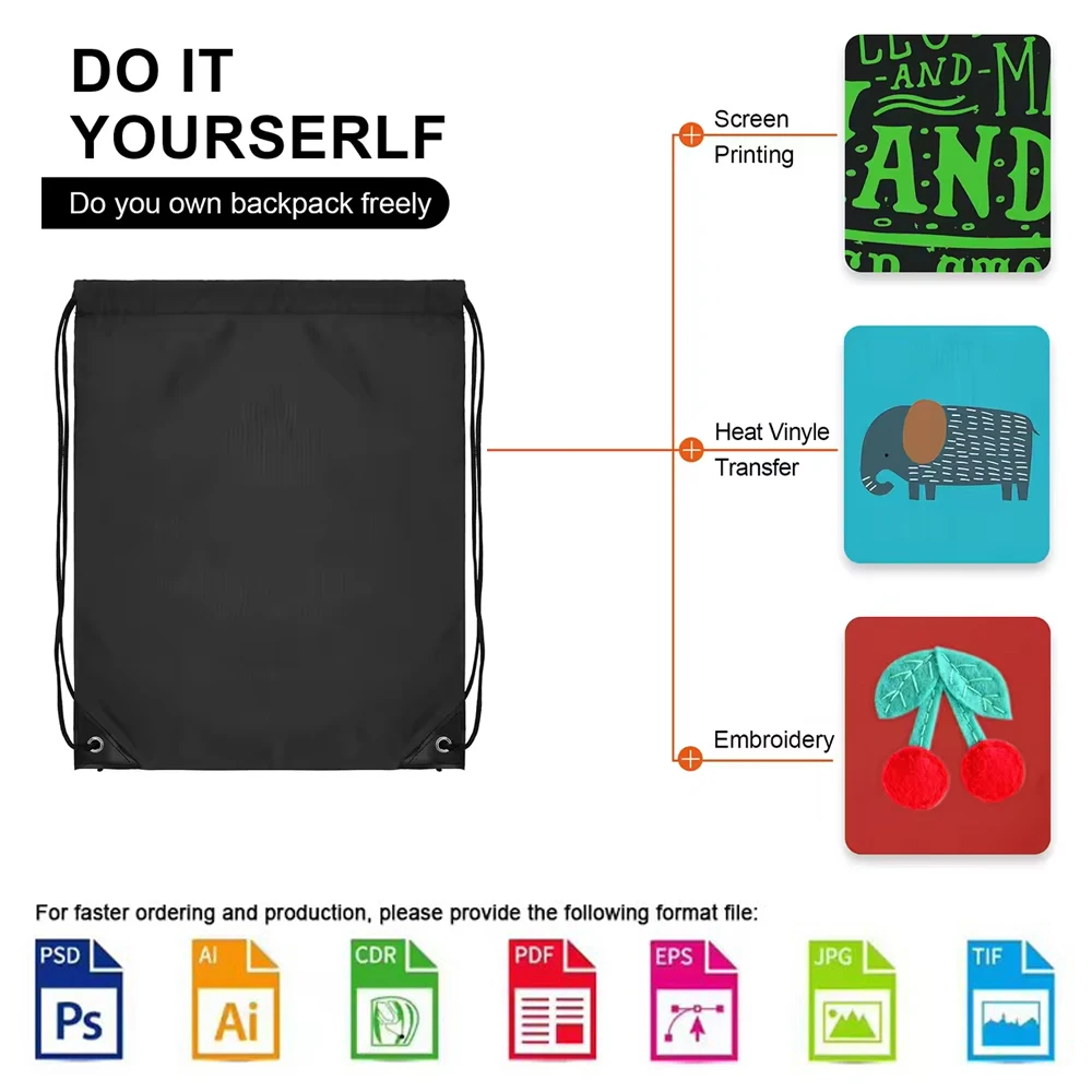 Wholesale Cheap Polyester Custom Promotion Folding Packable Recycled Drawstring Water Proof Bag For Travel