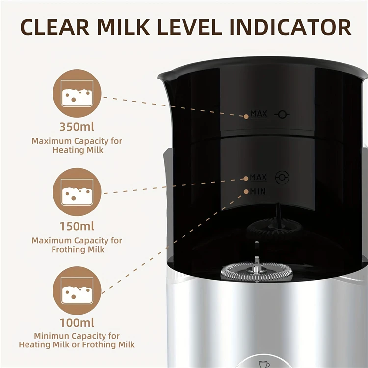 Manufacturers Direct Sales Own Brand electric milk frother Low MOQ milk frother automatic Mechanics