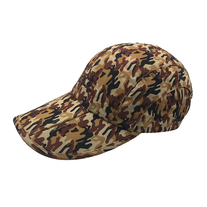 Hot selling foldable custom logo Anti-UV reversible  caps outdoor hats for hiking