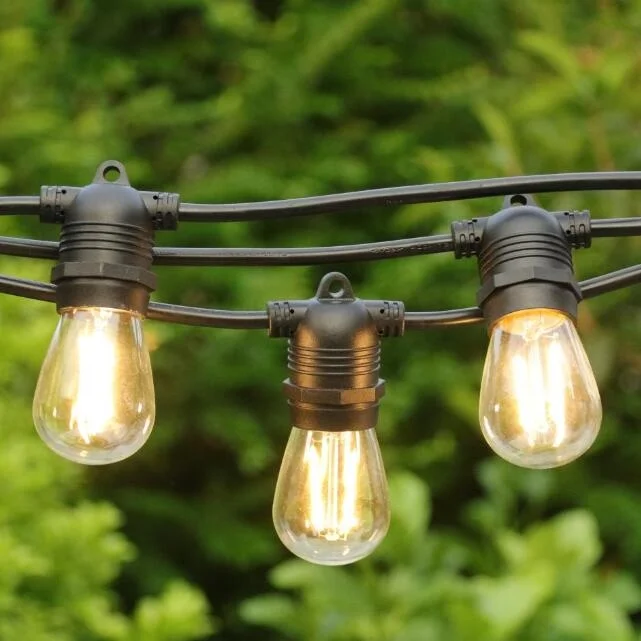 Heavy Duty Backyard Bistro Pergola Lights IP65 Waterproof Patio Lamp Porch Market Fsetoon String A60 G45 Decoration