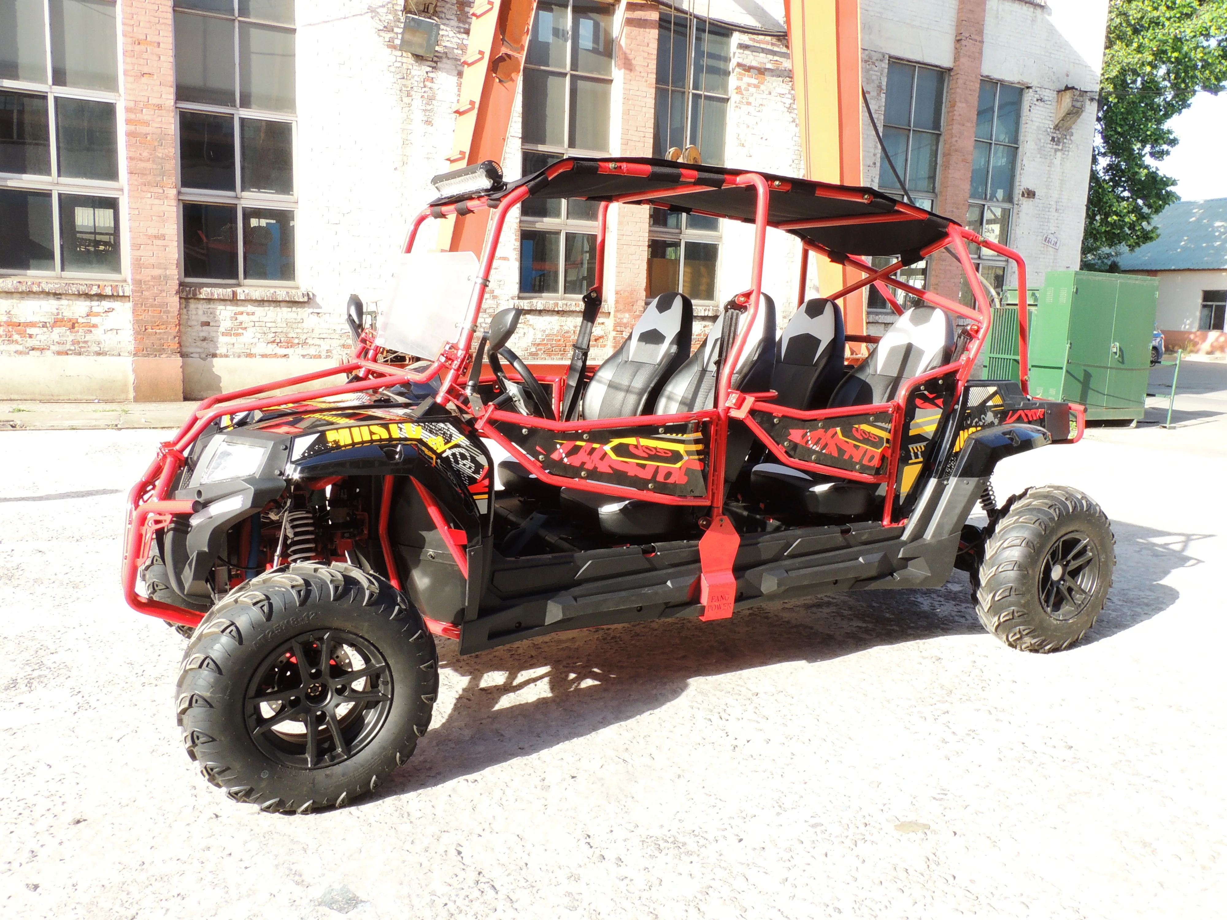 Fangpower adult quad bike buggy utility side by side utv  4 seater