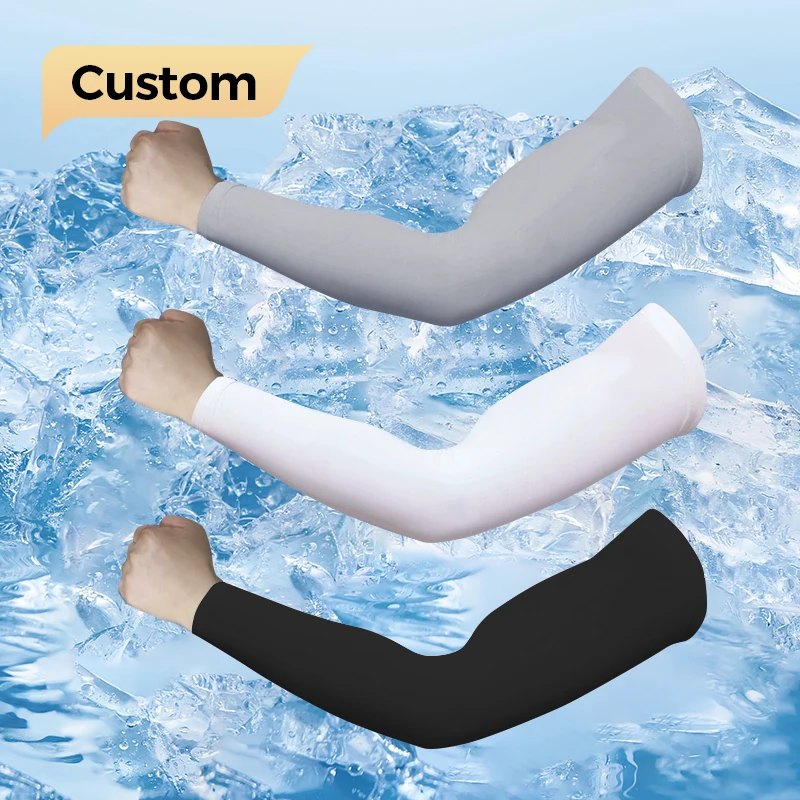 Wholesale Cheap Custom Print Logo Adults Size Summer Protective Sports Outdoor Hiking Cycling Arm Sleeves