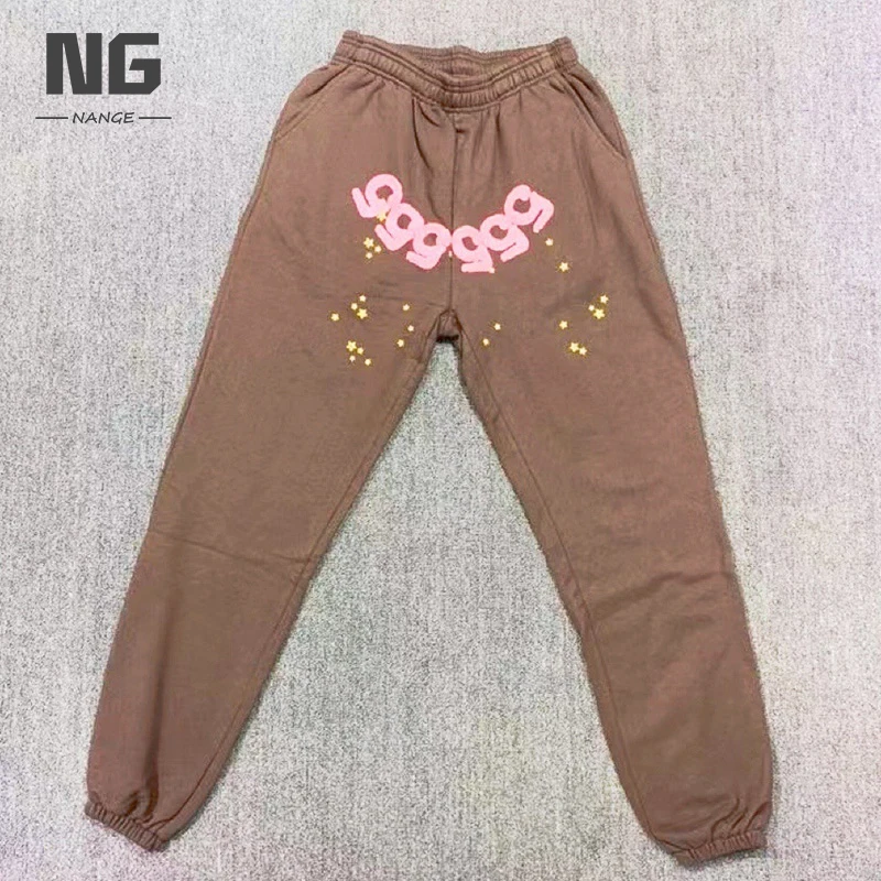 OEM Custom Unisex Pullover 3d Logo Puff Print Hoodie Sets Track Suit For Men