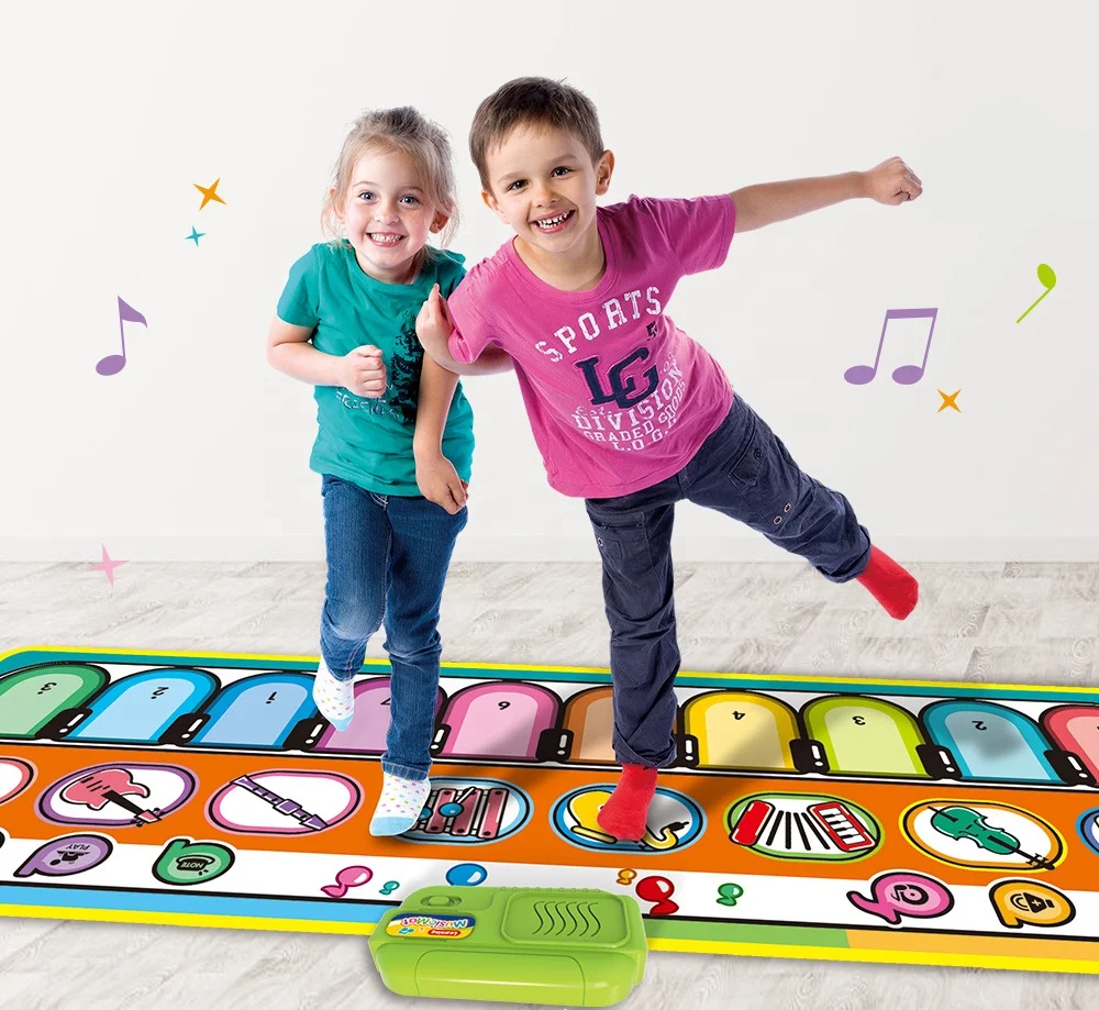 
OEM Piano Musical Mat Kids Musical Piano Mats,8 Musical Instrument Sounds with 10 piano keys 