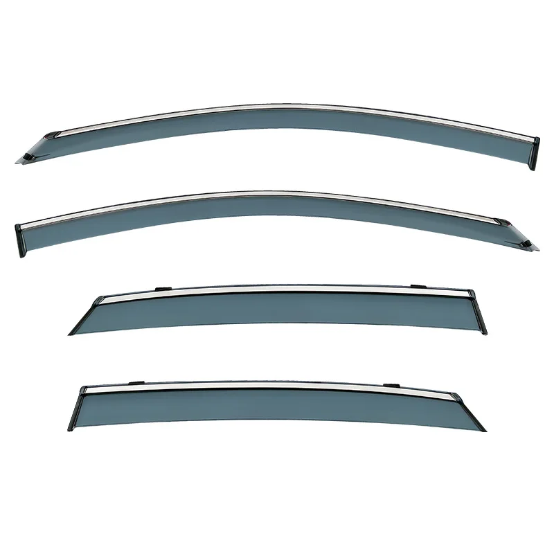 Modern Luxury Stainless Steel Window Visor for Hyundai Kona Easy Sticker Installation Sun and Rain Protection Eyebrow